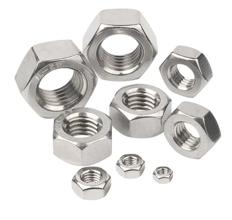 DIN934 Stainless Steel Hexagon Nut SS304 SS316 Metric Hex Nuts