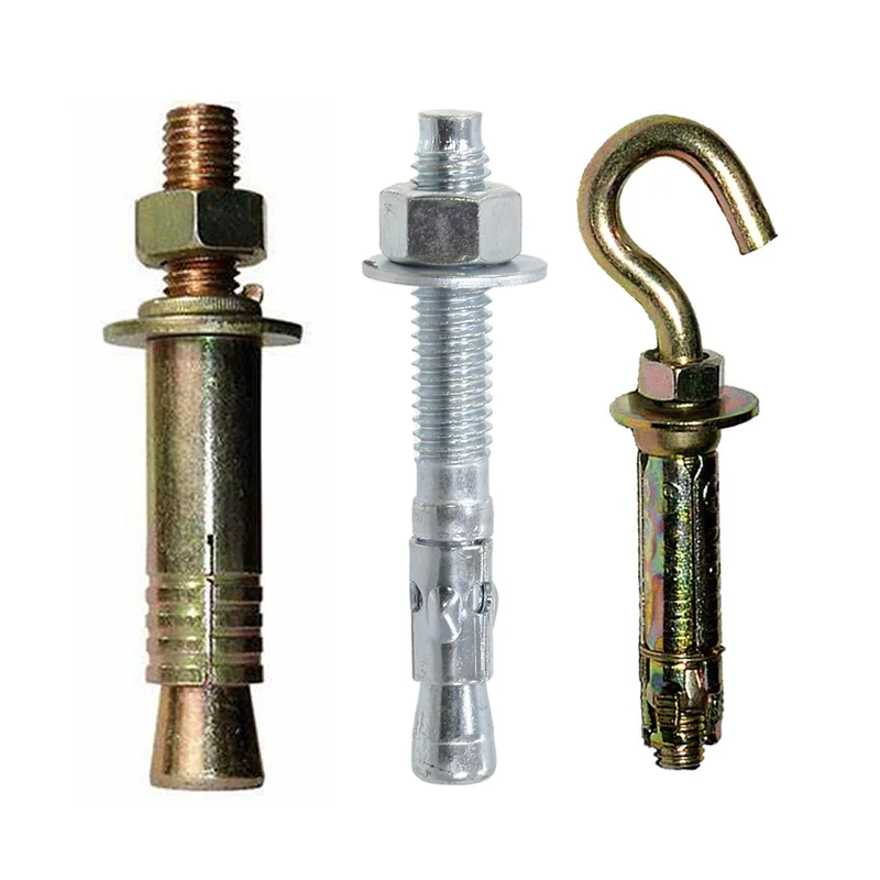 Sunpoint  fastener m12 m10 m8 m6 drop concrete sleeve stainless steel high strength expansion wedge  through anchor anchors bolt