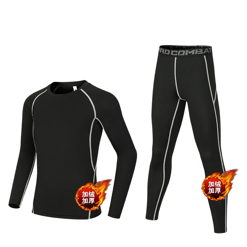 2/3/4/5 Pieces Boys Basketball Active Wear Sportswear Set Custom Logo Running Training Tight Compression Fitness Sets For Boy