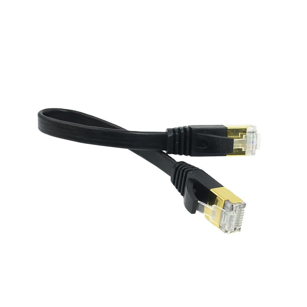 Высокое качество Cat6 UTP RJ45 плоский 28AWG BC патч-корд Ethernet кабель для сети