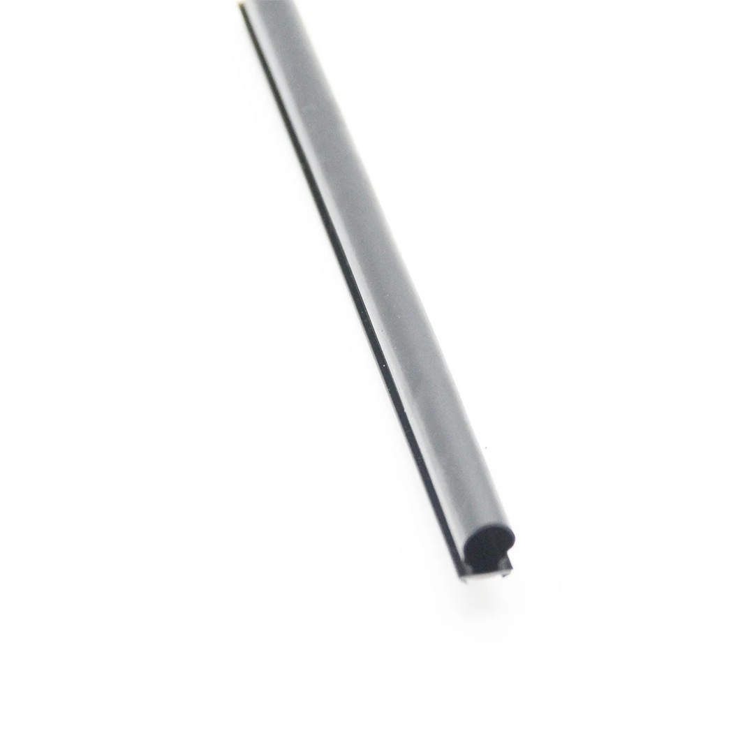 D shape Highly elastic aluminium shower door frame PVC sealing bumper strip with hook