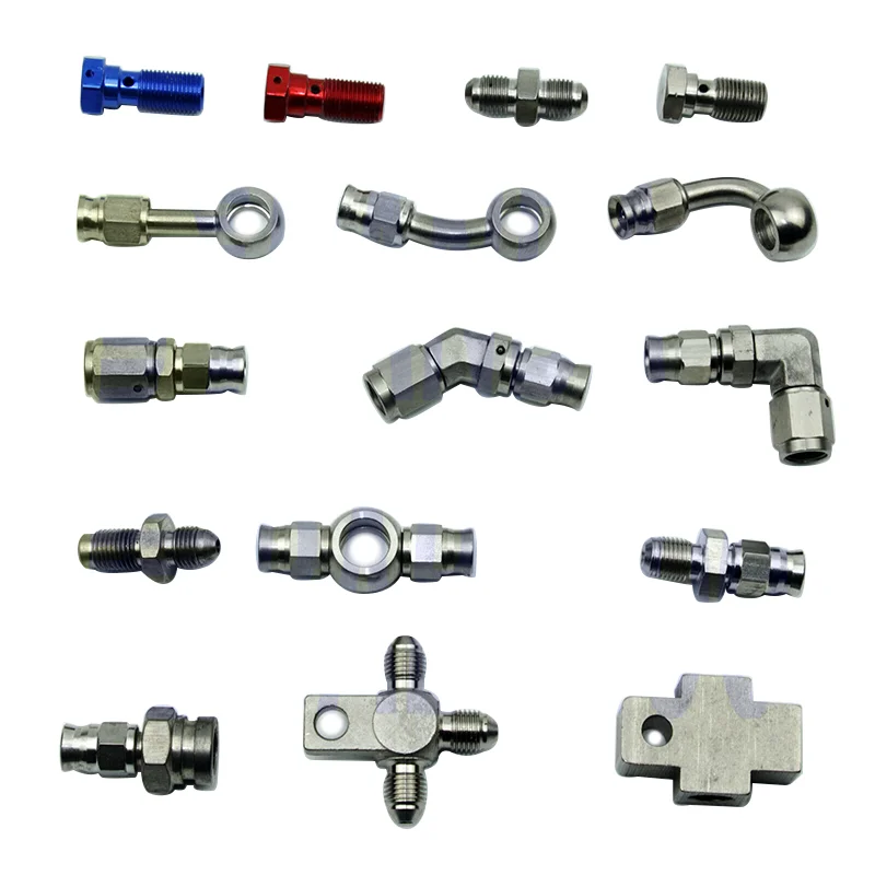 Custom manufacture hydraulic banjo brake hose end fitting