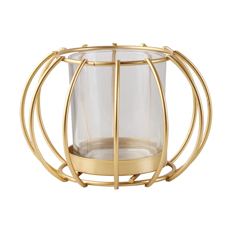 Подсвечник SHTONE в скандинавском стиле железные декоративные подсвечники геометрической формы украшение для дома золотой роскошный