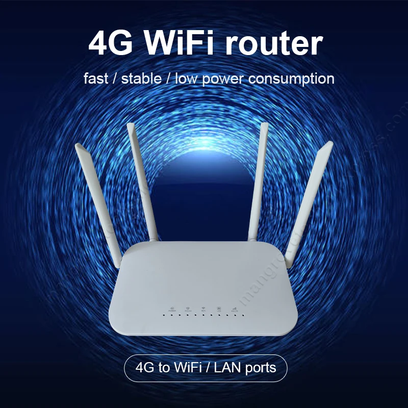 LTE CPE 4G wifi router SIM card wifi router 300m CAT4 32 wifi users RJ45 WAN LAN wireless router