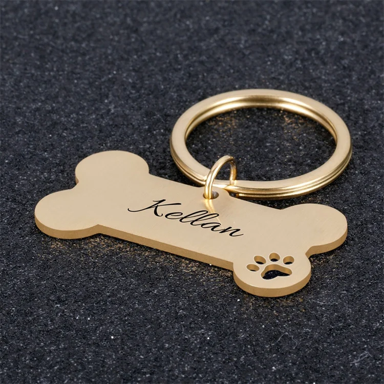 The New Listing Stainless Steel Dog Id Tag Anti-Lost Pendant Pet Name Tag