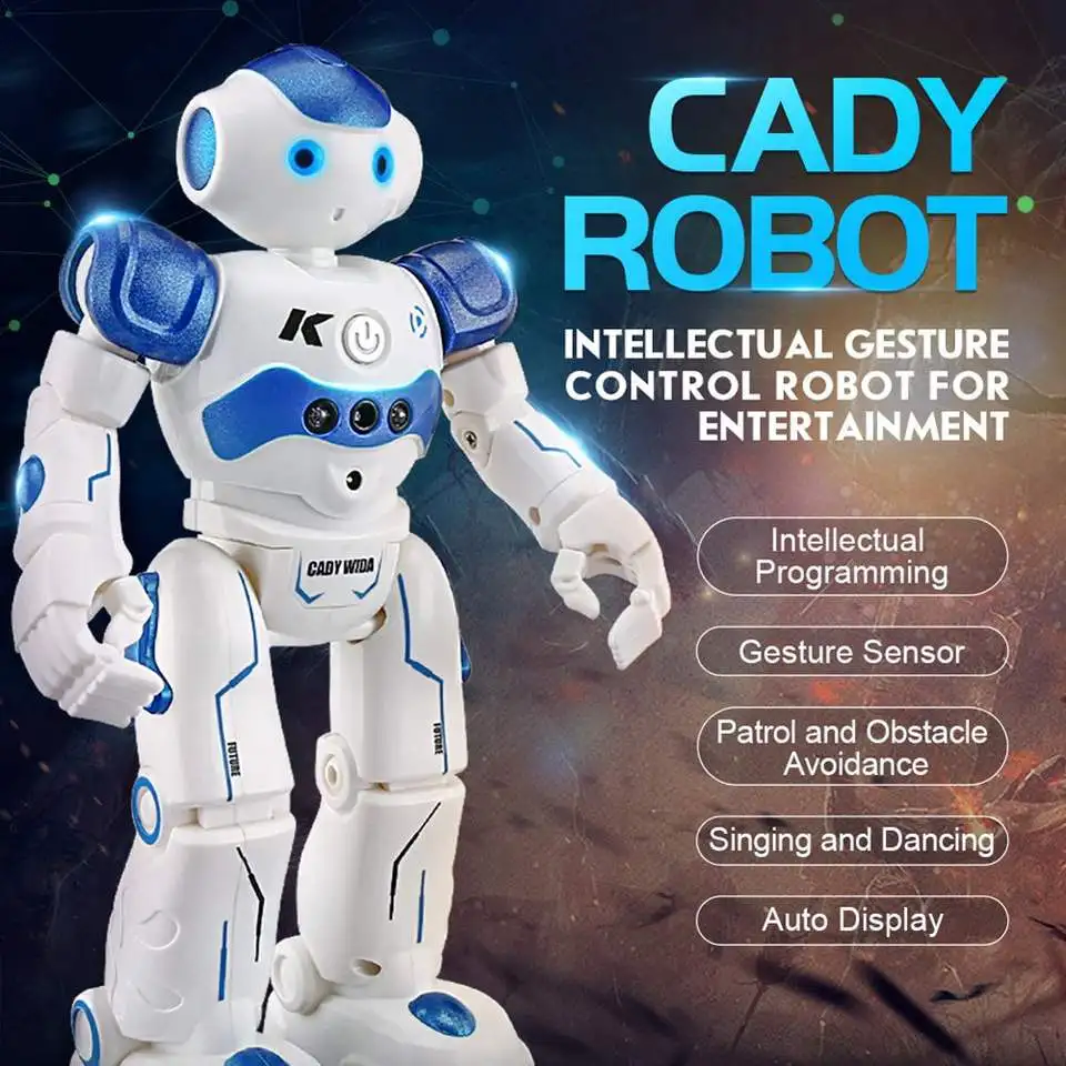 Flytec Hot FYR2  USB Charging Dancing Gesture Control Smart RC Robot Toy Electronic Robots For Children Kids Birthday Gift
