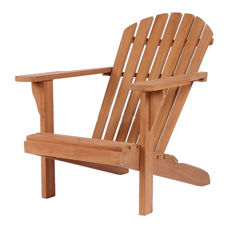 Wholesale Fashion Pool Chair Sun Lounger  Outdoor Furniture Wooden Beach Sun Lounger