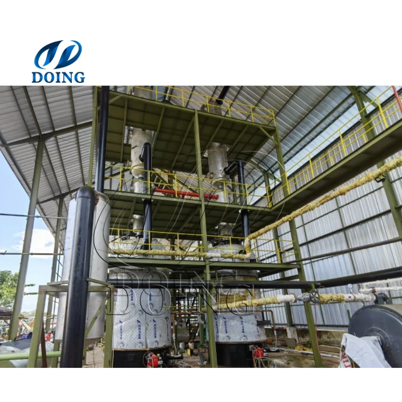 100KG-14+Tpd Used Engine Oil To Clean Diesel Waste Motor Oil Recycling Machine Oil Distillation Refinery Plant