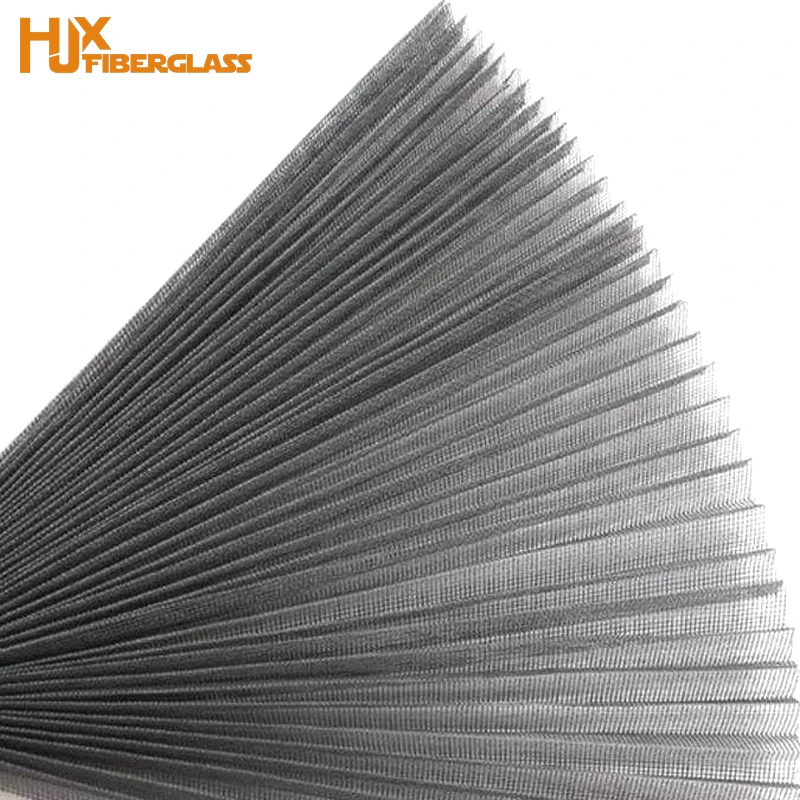 patio retractable fixed insect screen window Barrier free plisse mosquito net pleated mesh for folding screen door