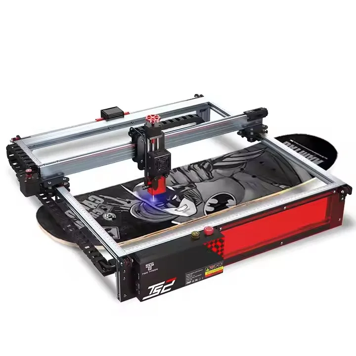 Twotrees Ts2 20 Вт Мини Diy все материалы 3D диодный лазерный гравировальный принтер для стекла корпуса коробки