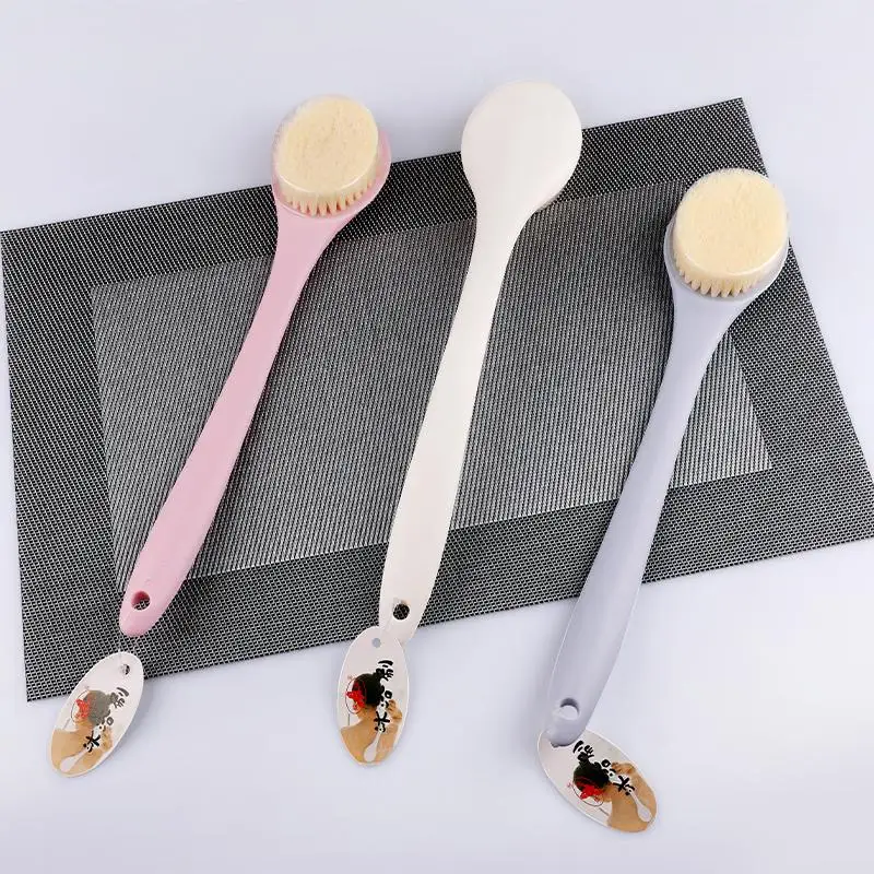 Hot Selling 1pc Disposable Long Handle Bath Shower Back Body Cleaning Massager Skin Scrub Brushes-for Personal Toilet Supplies