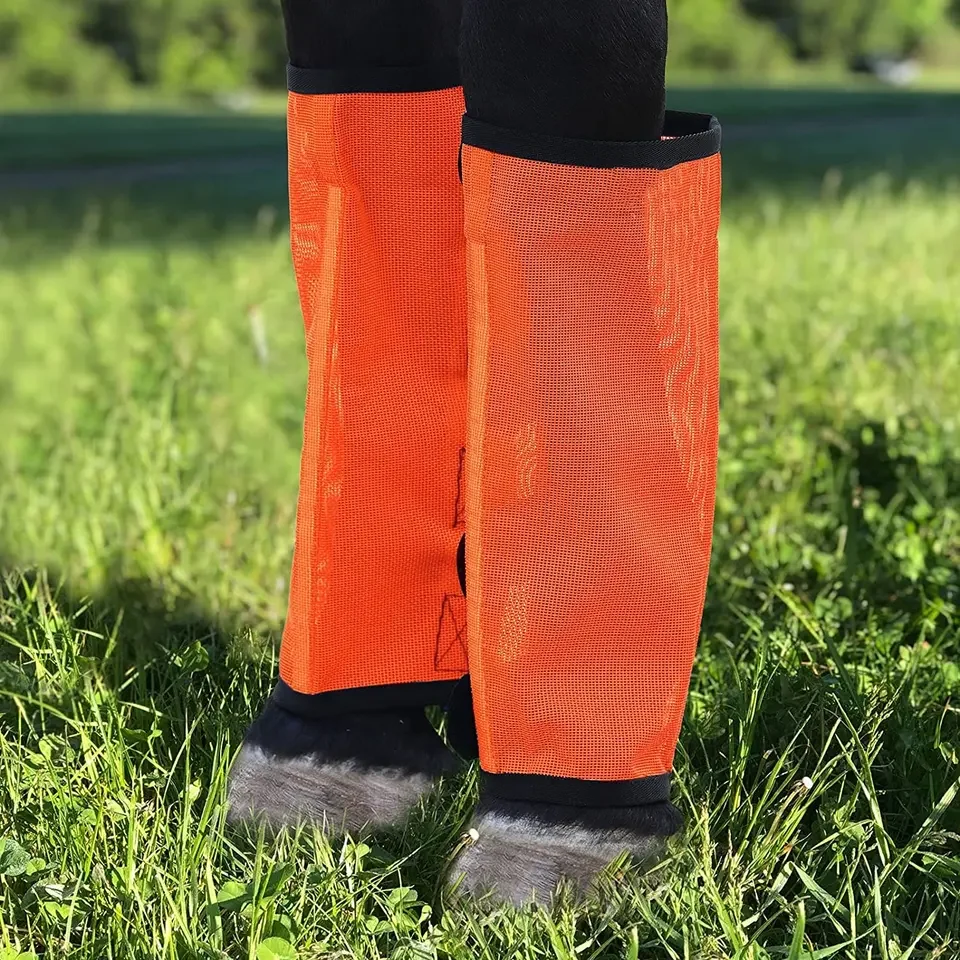 lightweight breathable fly-bye boots protection set of 4 PACK for horses
