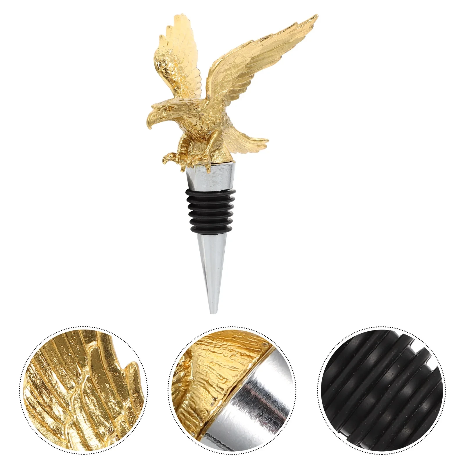 Champagne Protective Seal Wine Plug Custom logo Metal Animal Wine Stopper Zinc Alloy Eagle Wine Bottle Stoppers