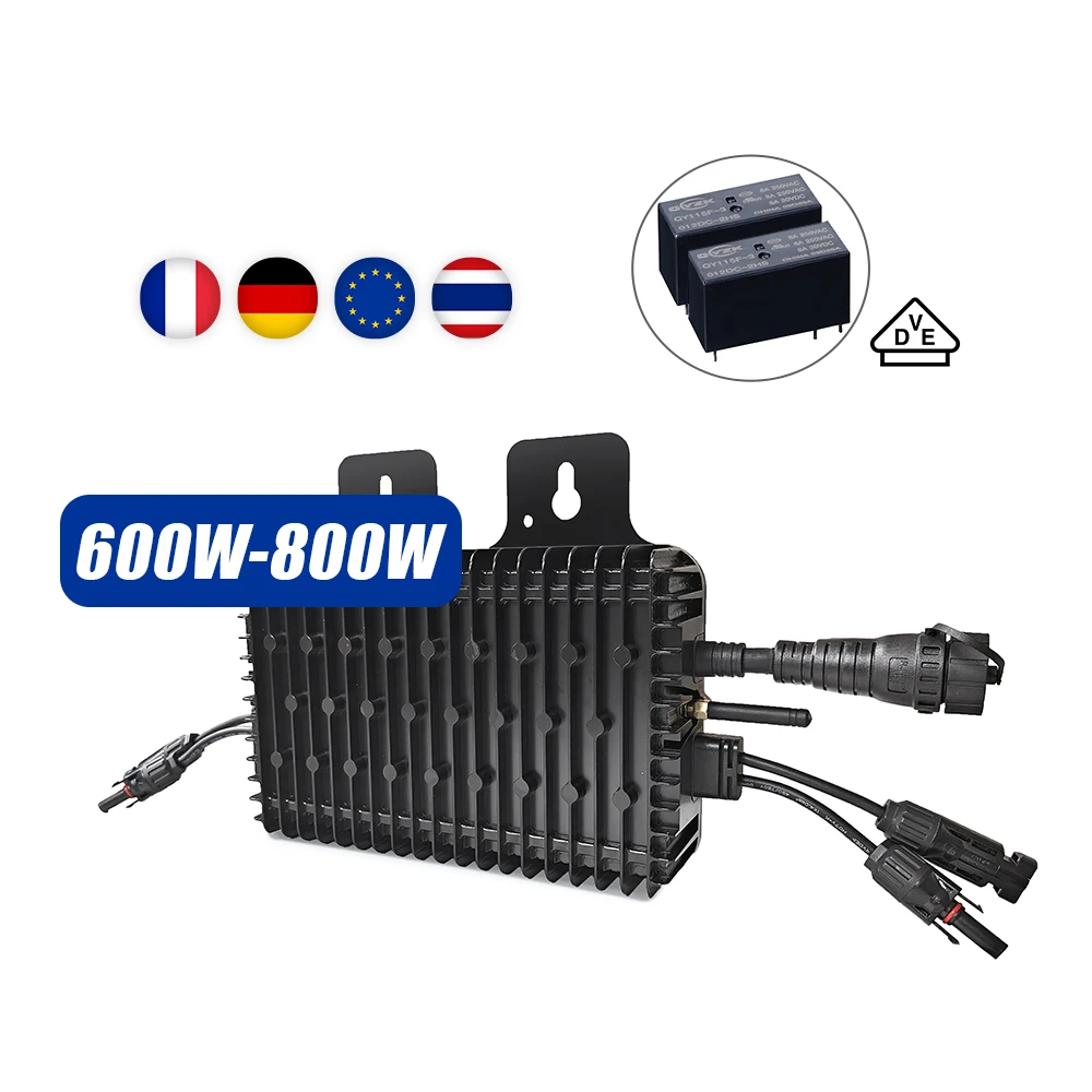 Eu Stock 600W Micro Inverter Solar Suppliers Wifi VDE IP65 Waterproof 230V On Grid Solar Microinverter