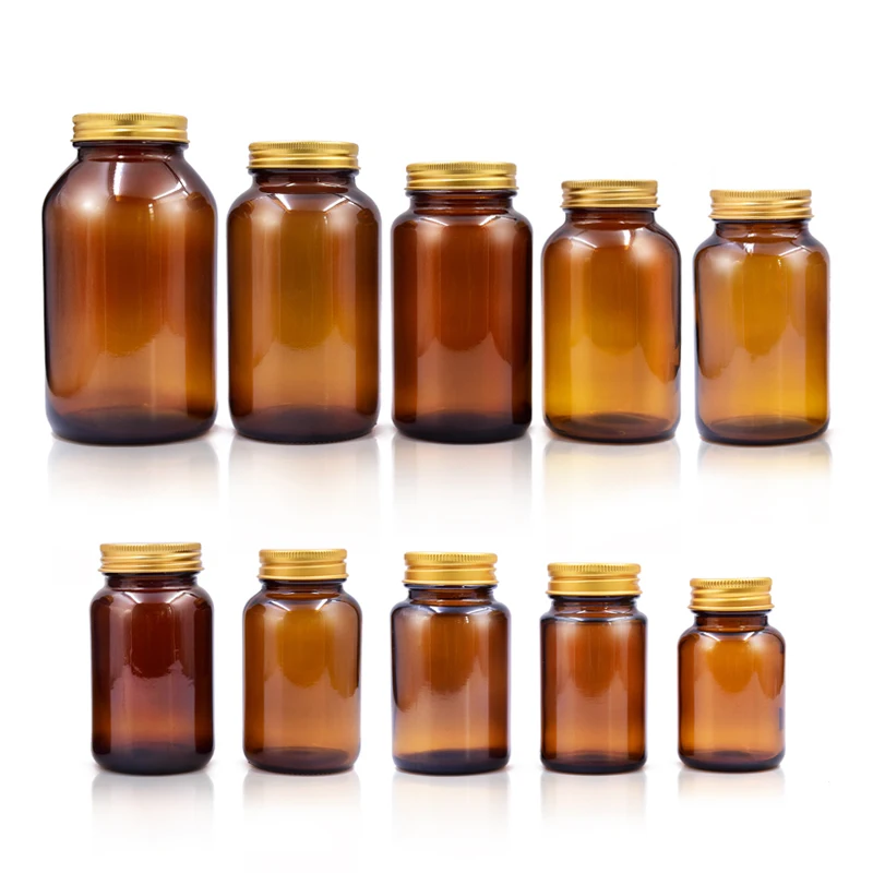 60ml 75ml 100ml 120ml 150ml 200ml 250ml 300ml 400ml 500ml Capsule Bottles Empty with Caps Bulk
