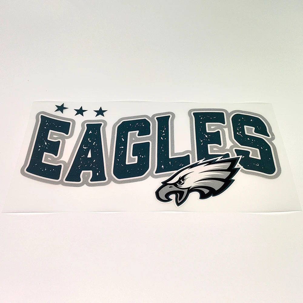 NFL team design Custom Heat Transfer Film Designs Dtf Transfers Ready to Press Logo Eagles nfl dtf Heat Transfer for clothes