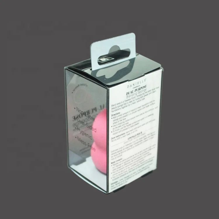 Custom Retail Clear Packaging Box for Hair Extensions Recyclable Varnished with Embossing for Cosmetic Use Blister Packaging