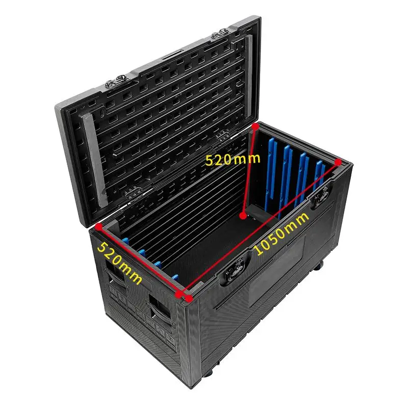 8 in 1 LED Display Par Car Lights Flight Case Video Screen Storage Plastic Fly Case for Stage Lighting Equipments