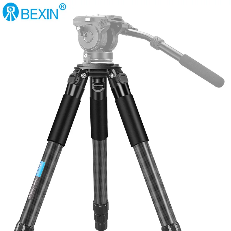 BEXIN ST364C professional heavy duty flexible carbon fiber camera holder tripod support dslr tripod stand for video cameras