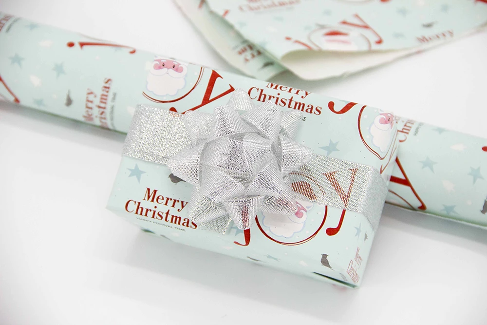 Christmas Decoration Gift Box Wrapping Paper Diy Handmade Paper Bag Gift Cover Cartoon Color Paper box
