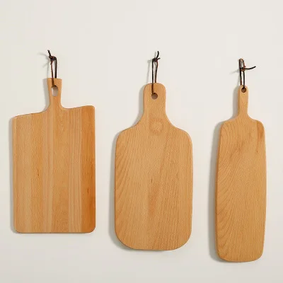  P778 Household Boards Japanese sushi Pizza tray Western Bread plate Beech Board Wood chopping