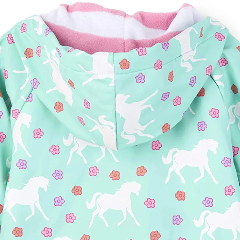 Waterproof And Breathable Outdoor Rain Days Kids PU Raincoat kids wholesale raincoat