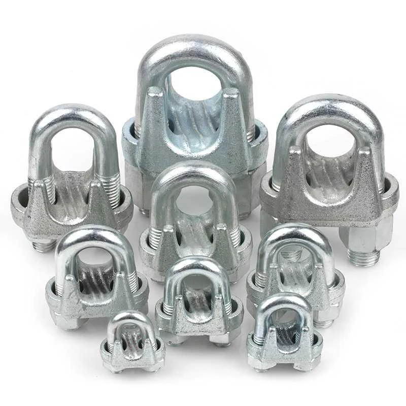 Direct price wire rope clip stainless steel wire rope clamp with double hole