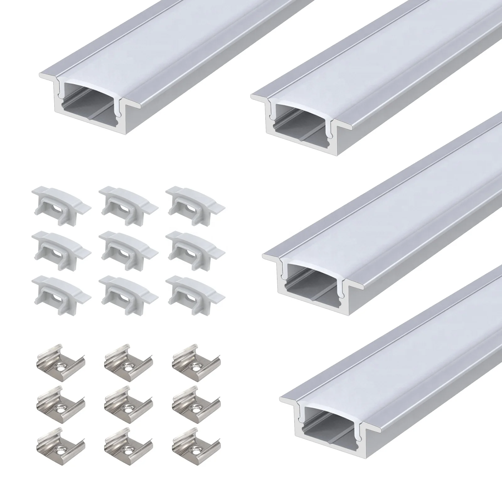 Wholesale Customization 048A Industrial Aluminium Profile 23*8mm Alloy Recessed Round Aluminium Profile