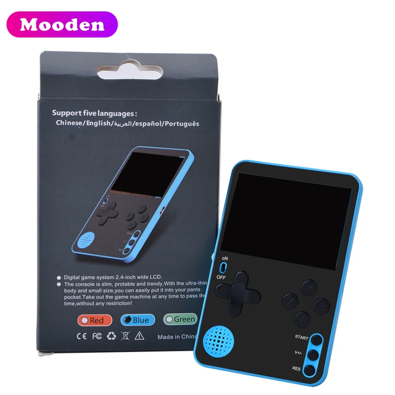 Best Christmas Gift 2.4 inch Led Screen 500 in 1 Ultrathin 6.5mm Retro Mini Portable K10 Console Game For Kids, Adults