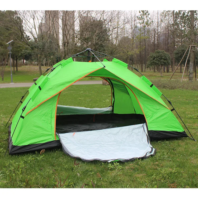Outdoor Supplies Hotel Desert Beach 3-4 Person Travel Double Layer Automatic Camping Tent
