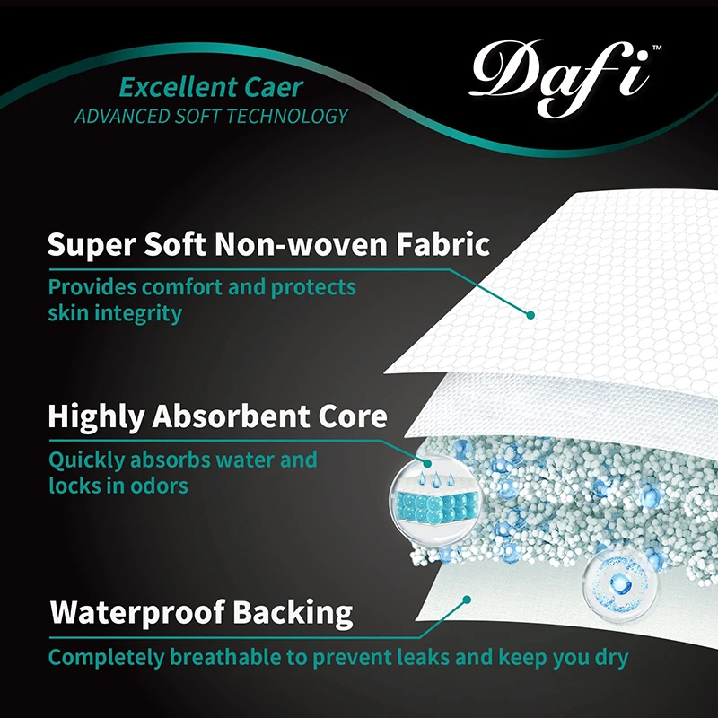 Free Sample Dry Surface Adult Care Disposable Adult Diapers Booster Nappies Absorbency Incontinence Insert Pad