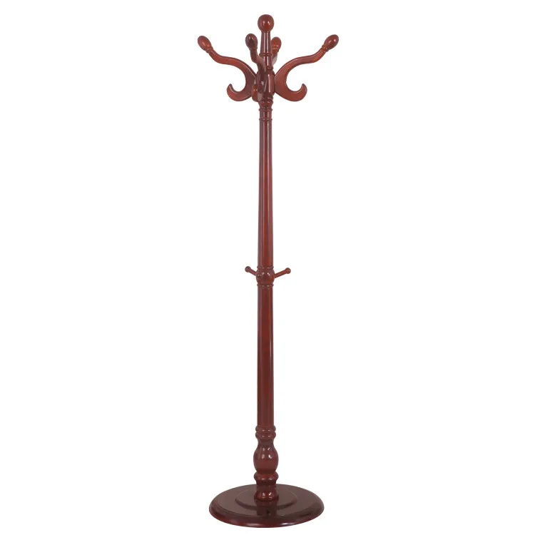 
Hotel Room Vertical Solid Wood Clothes Tree Clothes Hanger Stand Coat Racks 