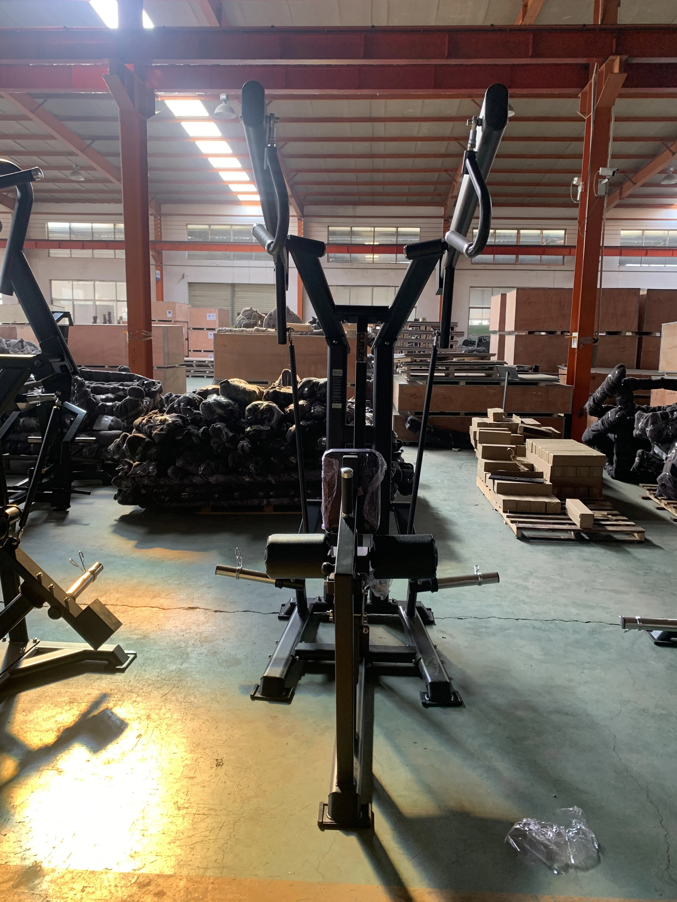 Indoor gym professional fitness equipment plate loaded machine rotary pulldown AXD-N02