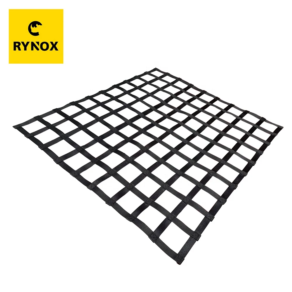 Green Rope Kids Playground Climbing Cargo Nets Frame for Jeep Truck Bed Cargo Net Cam Buckles SUV Car Roof Rack Cargo Netting