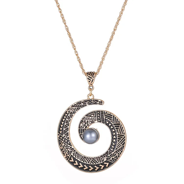 Wholesale Woman Designer Alien Ladies African Beads Jewelry Set Hawaii Earring Necklace