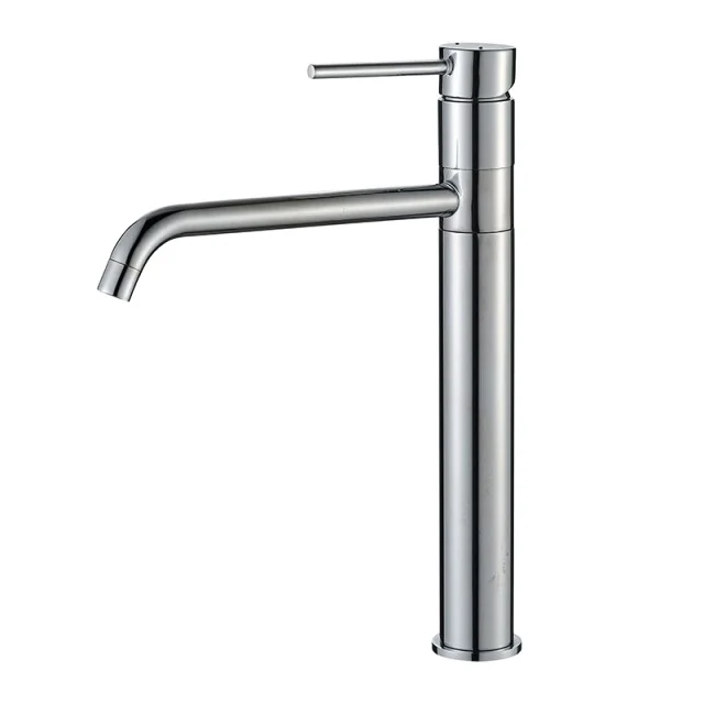 Modern Design Brass Single Lever Sink Mixer Basin Faucet with Swiveling Spout Artistic Brass Basin Faucet for Bathroom