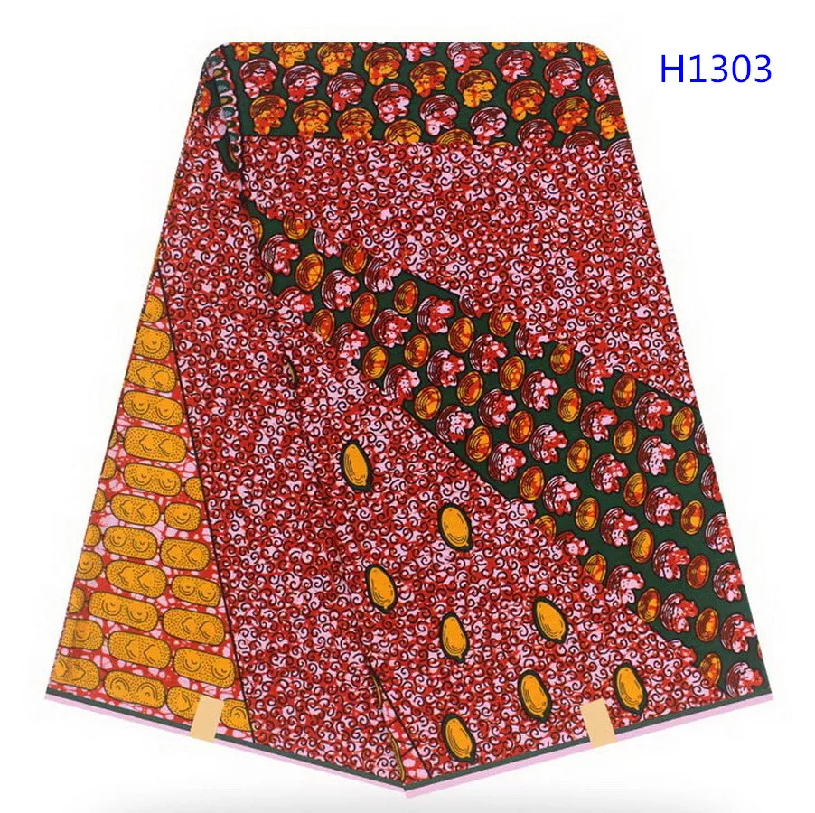 Hot selling latest uganda wax print fabrics 100% cotton real wax african fabrics 6yards