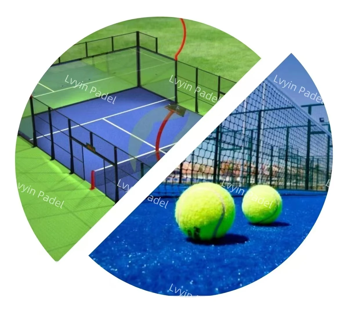 2024 New Panoramic Padel Court System Tennis Court with Artificial Grass High Quality Product