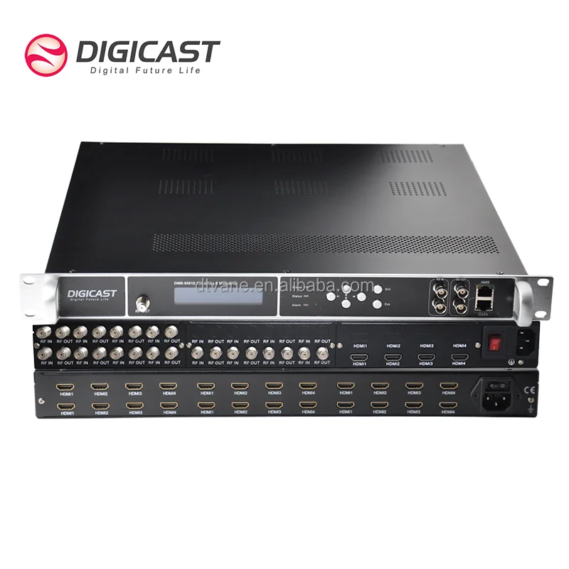 DIGICAST Hotel TV Solution 12 16 20 24 Channel H264 HD Digital TV RF Encoder Modulator