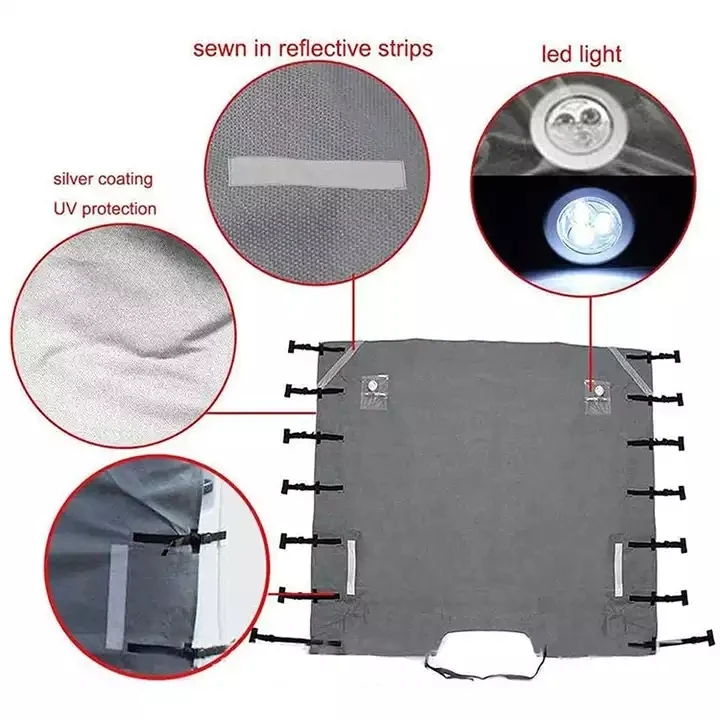 UV Resistant Waterproof 4Layers Non-Woven RV Windshield Caravan Front Towing Cover