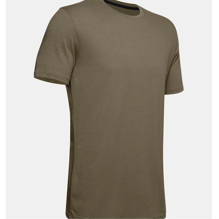 High Quality Custom Logo Essential T-shirts Ribbed Collar 60 Cotton 40 Polyester T Shirt