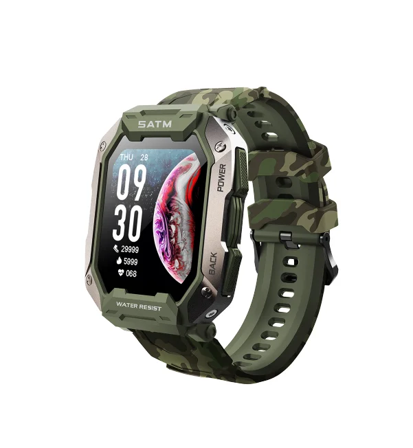 Hot Selling C20 Smartwatch 1.71inch Large Battery Outdoor Sport Modes 5ATM Waterproof Heart Rate Men Watches Smart Watch