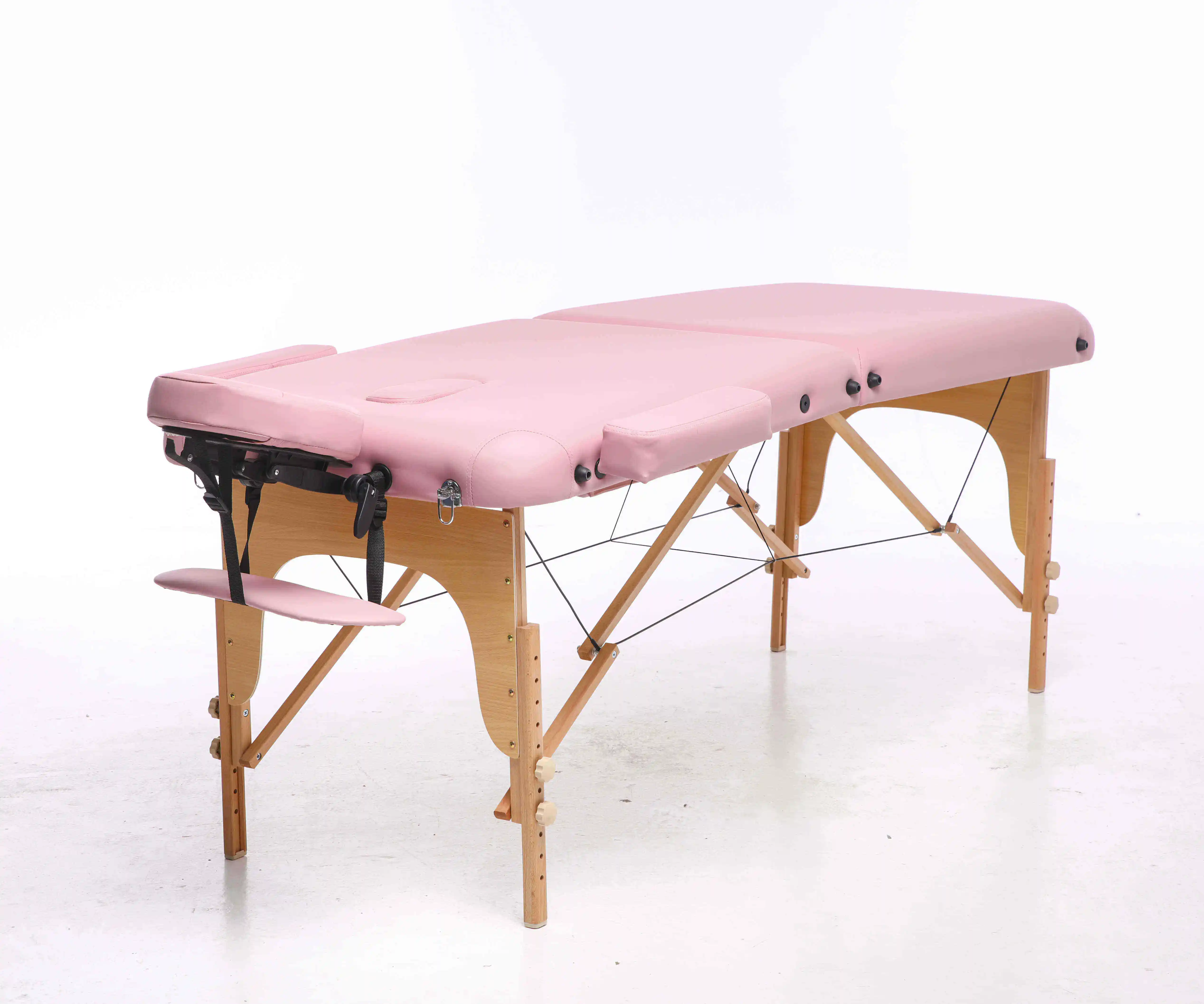 Factory Wholesale Cheap Portable Massage Table Foldable Wooden Thai Massage Table Beds For Full Body Massage