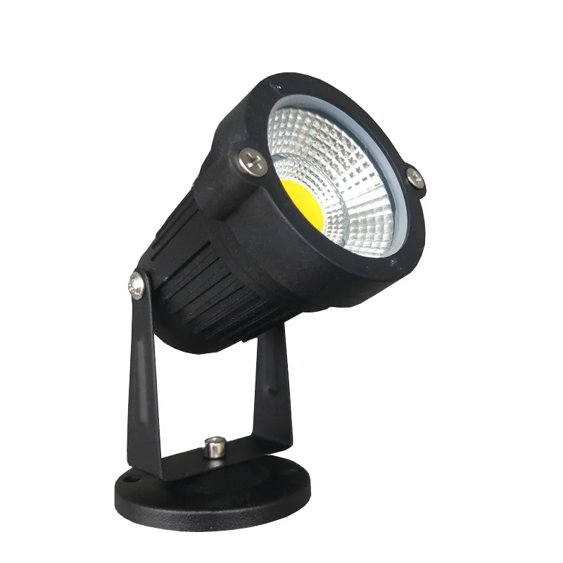 Светодиодная садовая лампа COB Спайк Свет 12V 110V 220V Открытый водонепроницаемый дорожка садовое освещение Прожектор лампы 5 Вт 3 Настенный Декор Пейзаж цветная