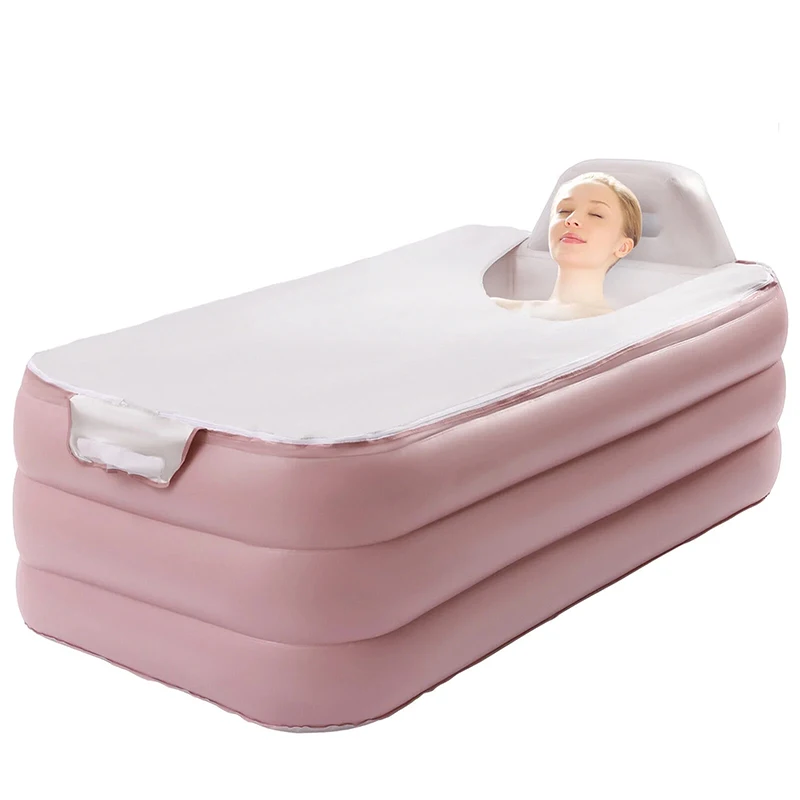 thickened PVC inflatable bathtub for adults plastic portable foldable household luxury extra large blow bath tub spa pool