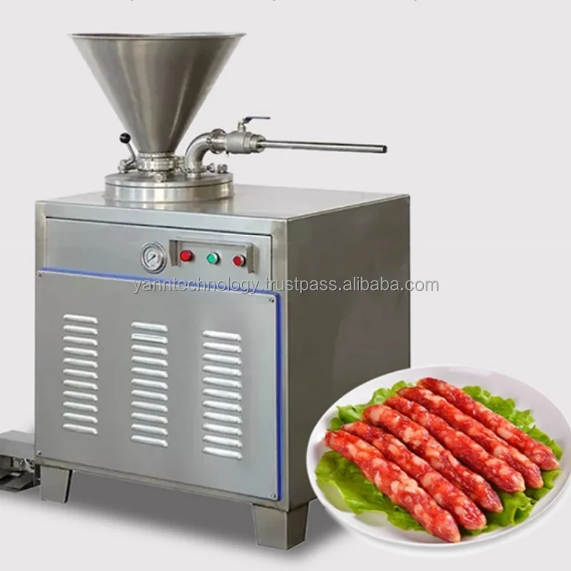 Sausage Stuffing Tying Filling Filler Meat Product Making Machines Automatic Sausage Enema salami Stuffer Maker Stainless Steel