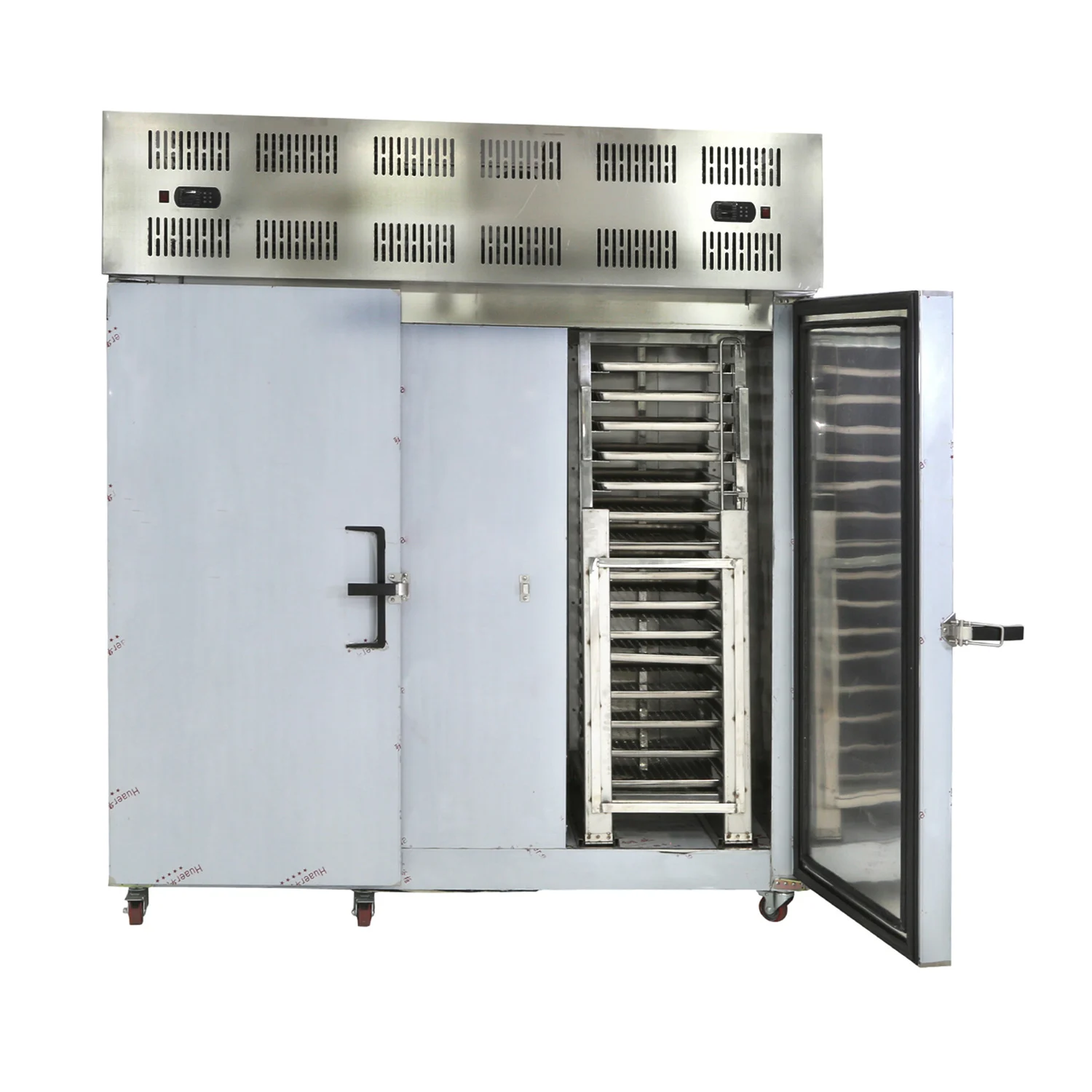 Stainless steel blast freezer chiller storage refrigeration unit with 30 trays