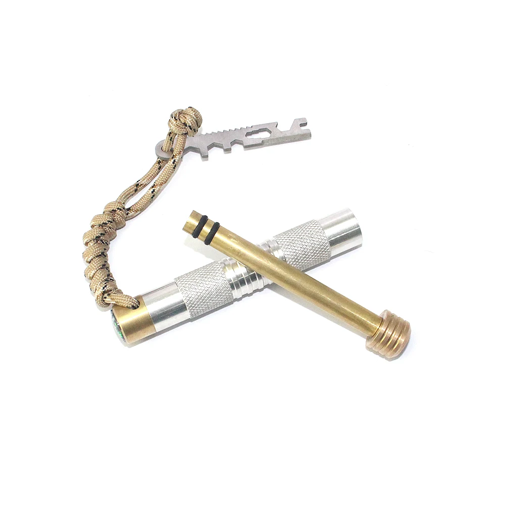 New style Outdoor Survival Make-fire Fire Piston Kit, Wild Environment Camping Piston Fire Starter With Multifunctional Tool Car