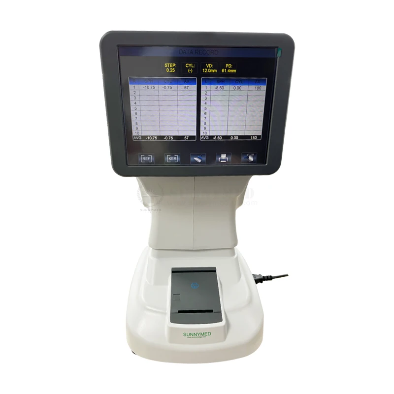 SY-V089 Keratometer For Optical Shop Optical Design Optical Equipments Electric Lifting Forehead Portable Auto Refractometer