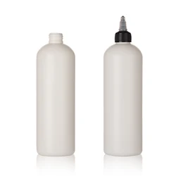 Eco Friendly Hdpe Plastic Squeeze Bottle Twist Cap Empty Cylinder Pigment dropper oil Recycled body  Hair care Products bottle